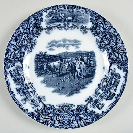 Cows (Dark Flow Blue) by Wedgwood