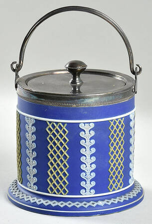 Cream Color &amp; Cane on Wedgewood Blue by Wedgwood