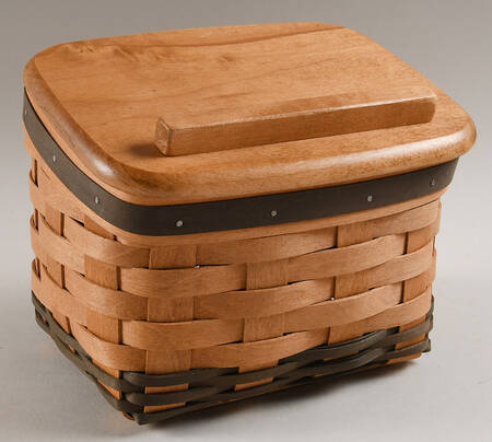 Baskets and Accessories Small Recipe Basket & Lid by Workshop Gerald Henn