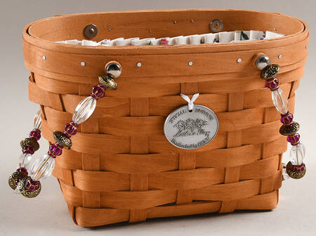 Baskets and Accessories 2007 Mother's Day Basket with Liner & Tie-On Charm by Workshop Gerald Henn