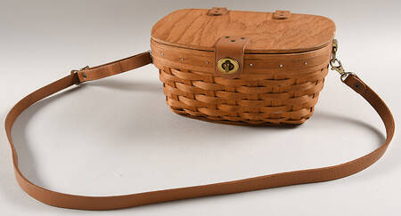Baskets and Accessories Prairie Purse Basket w/Shoulder Strap, Liner & Protector by Workshop Gerald Henn