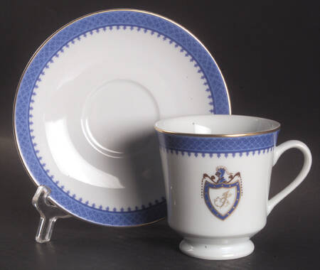 The White House Collection (Black Backstamp) Footed Cup & Saucer Set