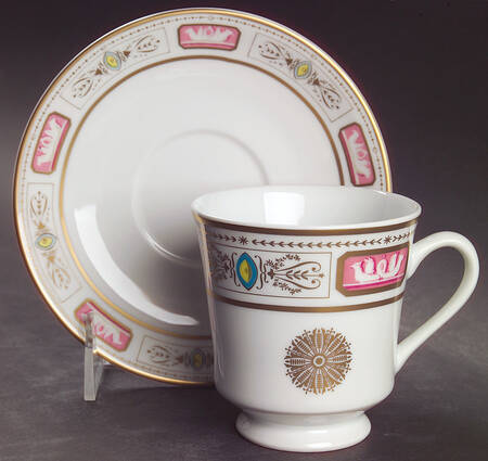The White House Collection (Black Backstamp) Footed Cup & Saucer Set