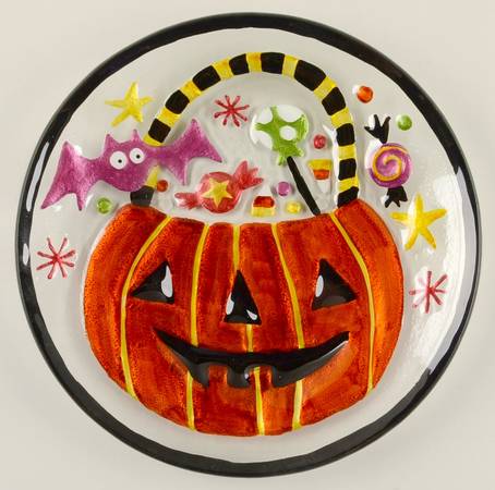 Giftware Q  Pumpkin Bucket Plate