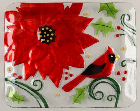 Giftware Q  Poinsettia Platter