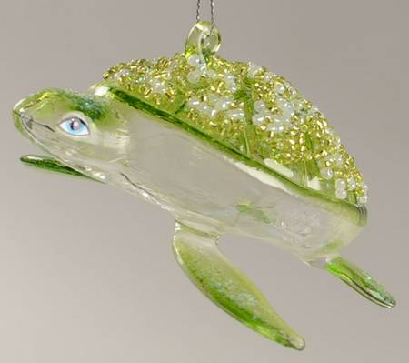 Giftware Q  Glass Turtle Ornament