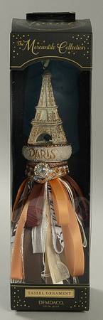 Giftware Q Eiffel Tower Tassel Ornament