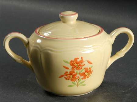 Auberge Yellow Sugar Bowl & Lid
