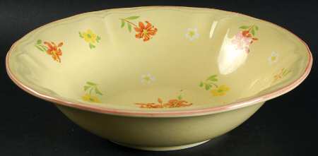 Auberge Yellow 9" Round Vegetable Bowl