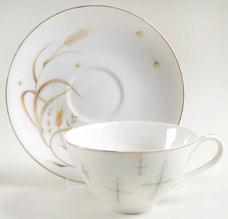 Autumn Pride Flat Cup & Saucer Set