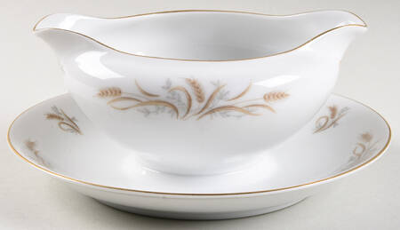 Ballet Gravy Boat with Attached Underplate
