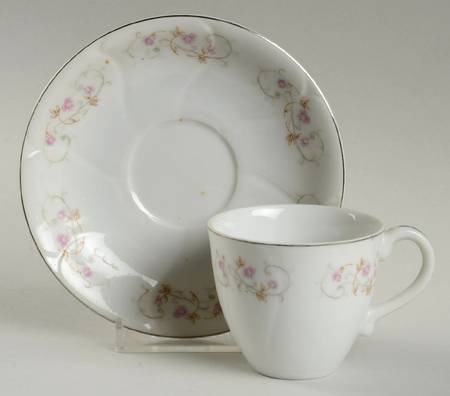 Belvedere Flat Demitasse Cup & Saucer Set