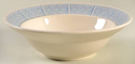 Bouquet Basket Blue Rim Cereal Bowl