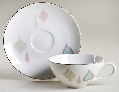 Bon Soir Flat Cup & Saucer Set