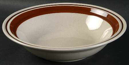 Chateau Sienna Brown Rim Soup Bowl