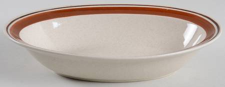 Chateau Sienna Brown 10" Oval Vegetable Bowl