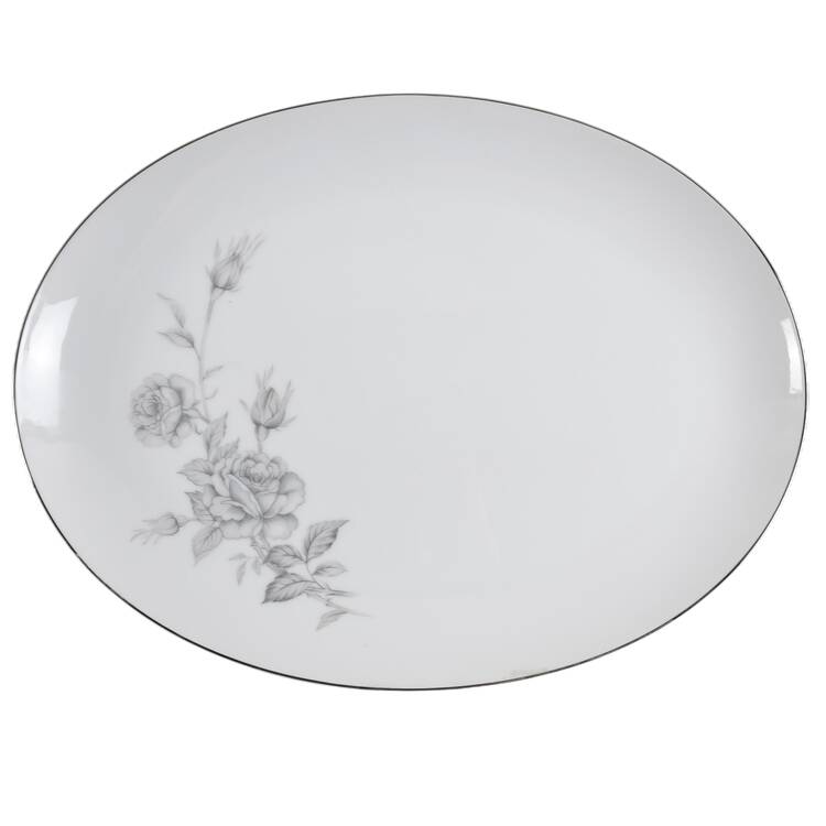 Chateau Rose 14" Oval Serving Platter