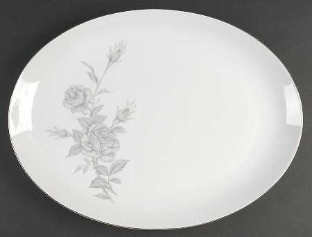 Chateau Rose 16" Oval Serving Platter