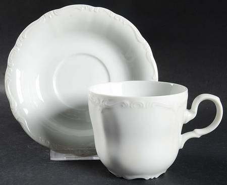 Classic Baroque Flat Cup & Saucer Set