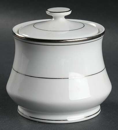Crown Platino Sugar Bowl & Lid