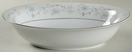 Delicate 10" Oval Vegetable Bowl