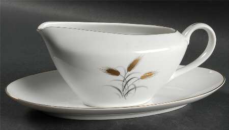 Golden Grain Gravy Boat & Underplate