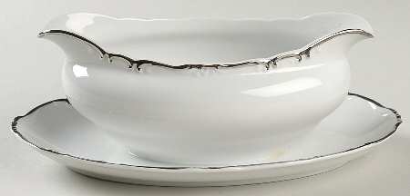 Patrician Gravy Boat with Attached Underplate