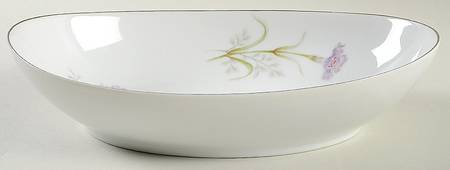 Periwinkle 10" Oval Vegetable Bowl
