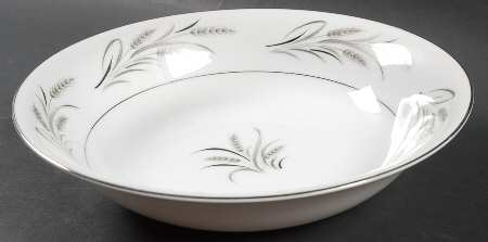 Platinum Wheat 9" Round Vegetable Bowl