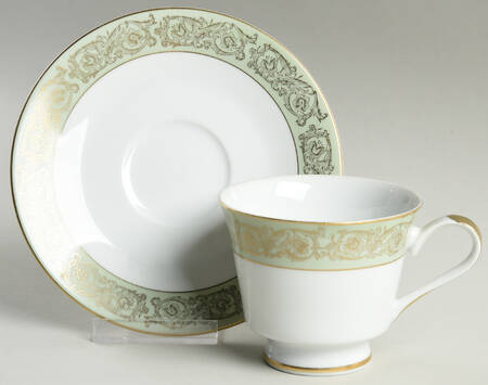 Renaissance Footed Cup & Saucer Set
