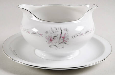 Rhapsody Gravy Boat with Attached Underplate by Yamaka
