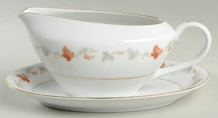 September Song Gravy Boat & Underplate by Yamaka