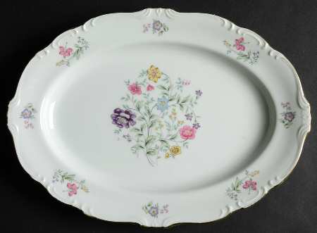 Spring Time 12" Oval Serving Platter