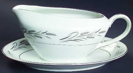Sterling Wheat Gravy Boat & Underplate/Relish