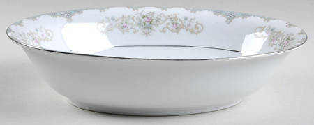 Tudor Rose 10" Oval Vegetable Bowl
