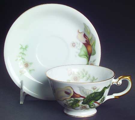 Woodlily Footed Cup & Saucer Set
