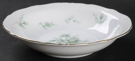 Jade Rose Rim Fruit/Dessert (Sauce) Bowl