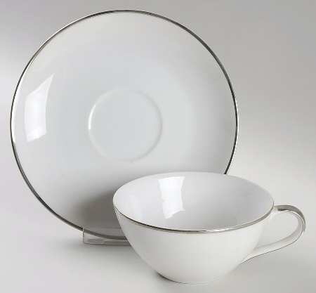 Moon Glow Flat Cup & Saucer Set by Yamato