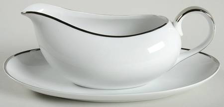 Platina Gravy Boat & Underplate/Relish