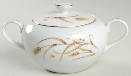 Wheat Sugar Bowl & Lid