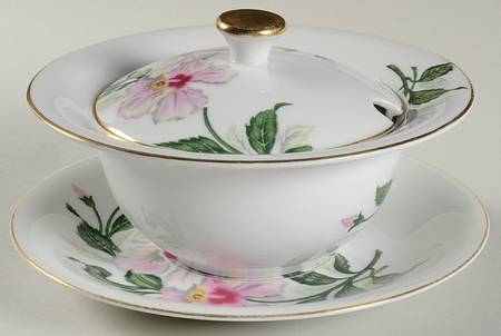 YAM41 Gravy Boat & Lid w/Underplate