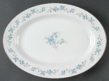 Nancy (Center Design) 12" Oval Serving Platter