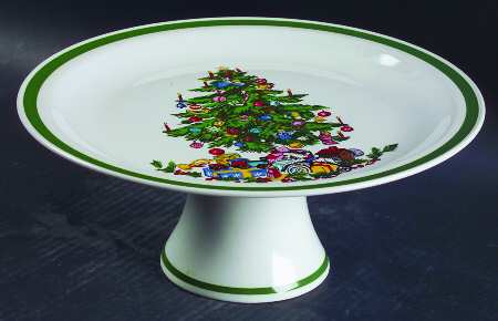 Noel 10" Diameter Pedestal Cake Stand