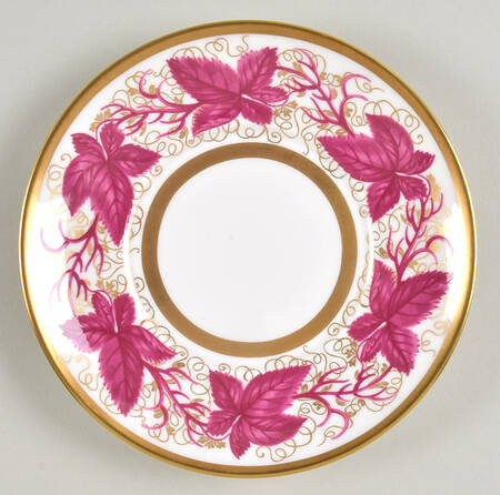 Hampton Court Burgundy Saucer