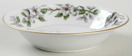 Pamela (GOLD TRIM) Rim Fruit/Dessert (Sauce) Bowl