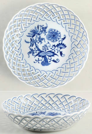 Blue Onion 7'' Pierced Round Bowl