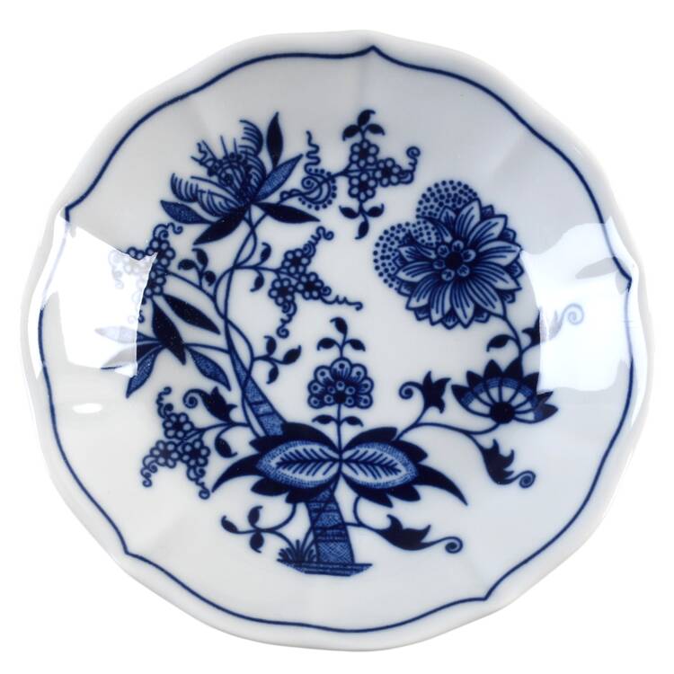 Blue Onion Saucer for Footed Cup by Zwiebelmuster