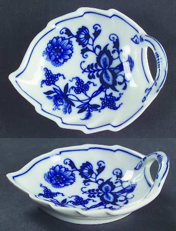 Blue Onion 4" Leaf Dish