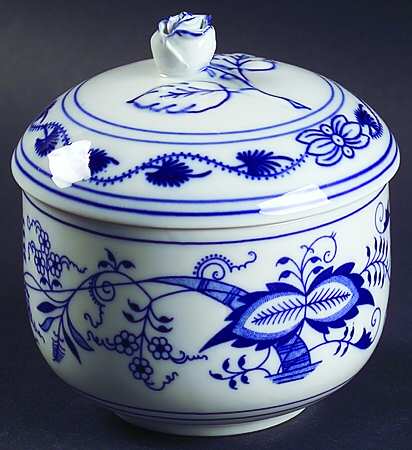 Blue Onion Oversize Sugar Bowl & Lid