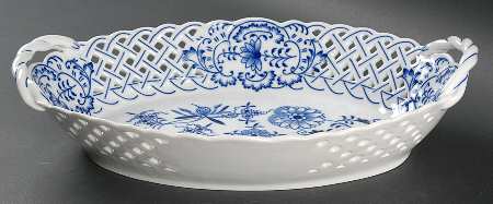 Blue Onion 11" Oval Pierced Basket